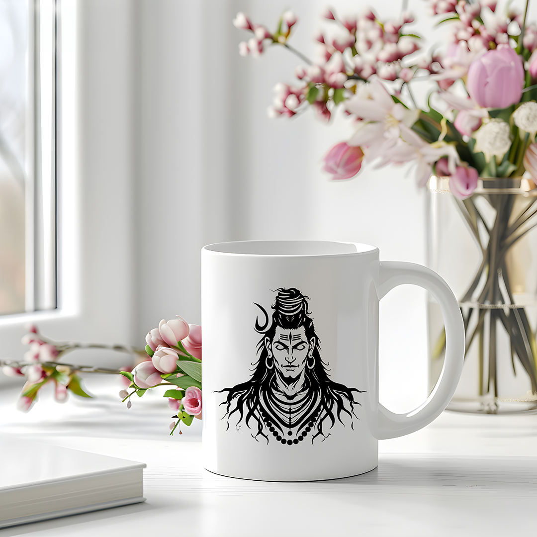 Deity-printed beverage mug