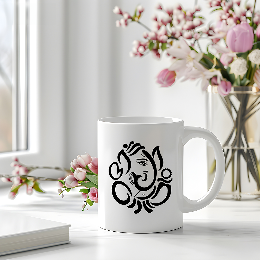 Ganesha Design Drinking Cup