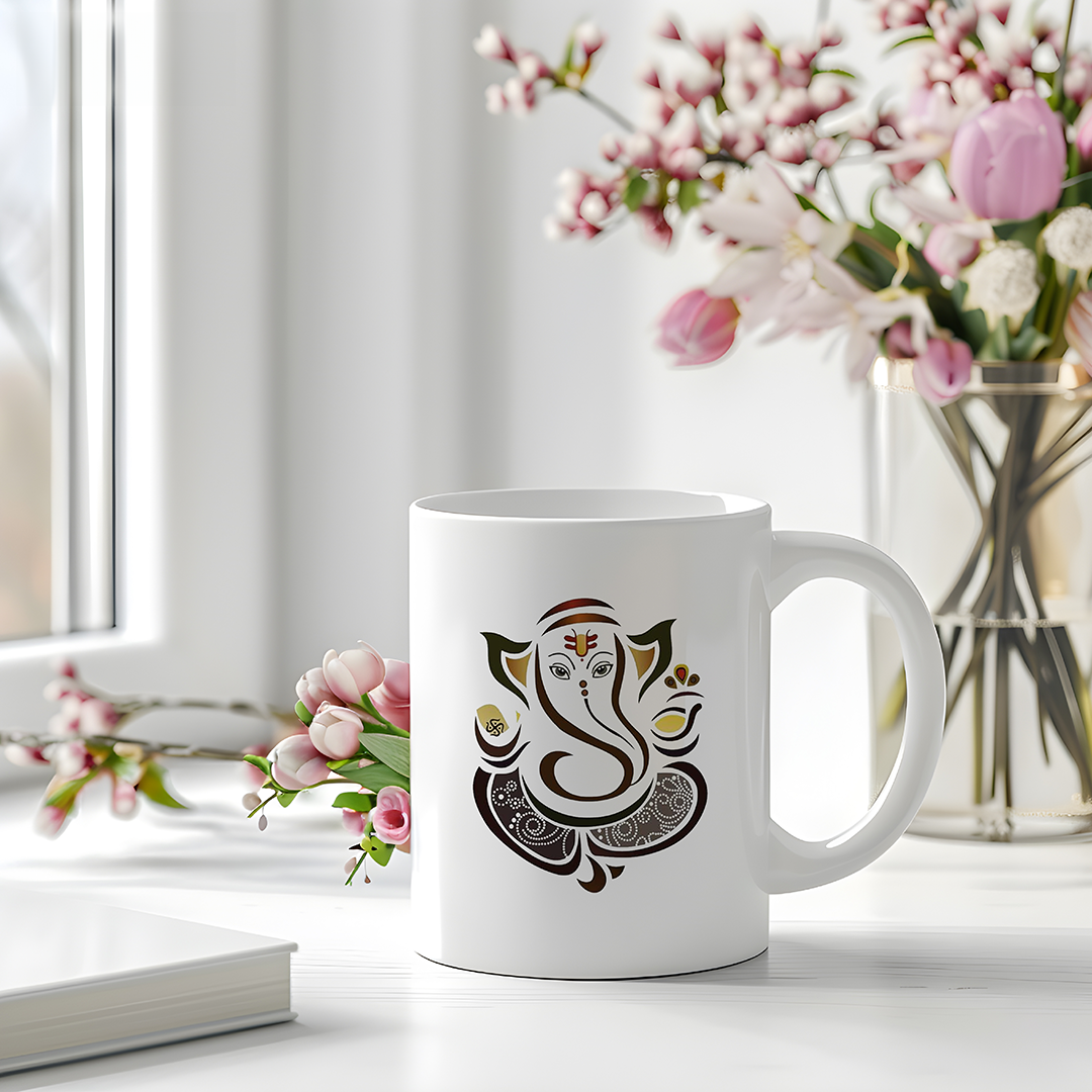 Ganesha illustration mug