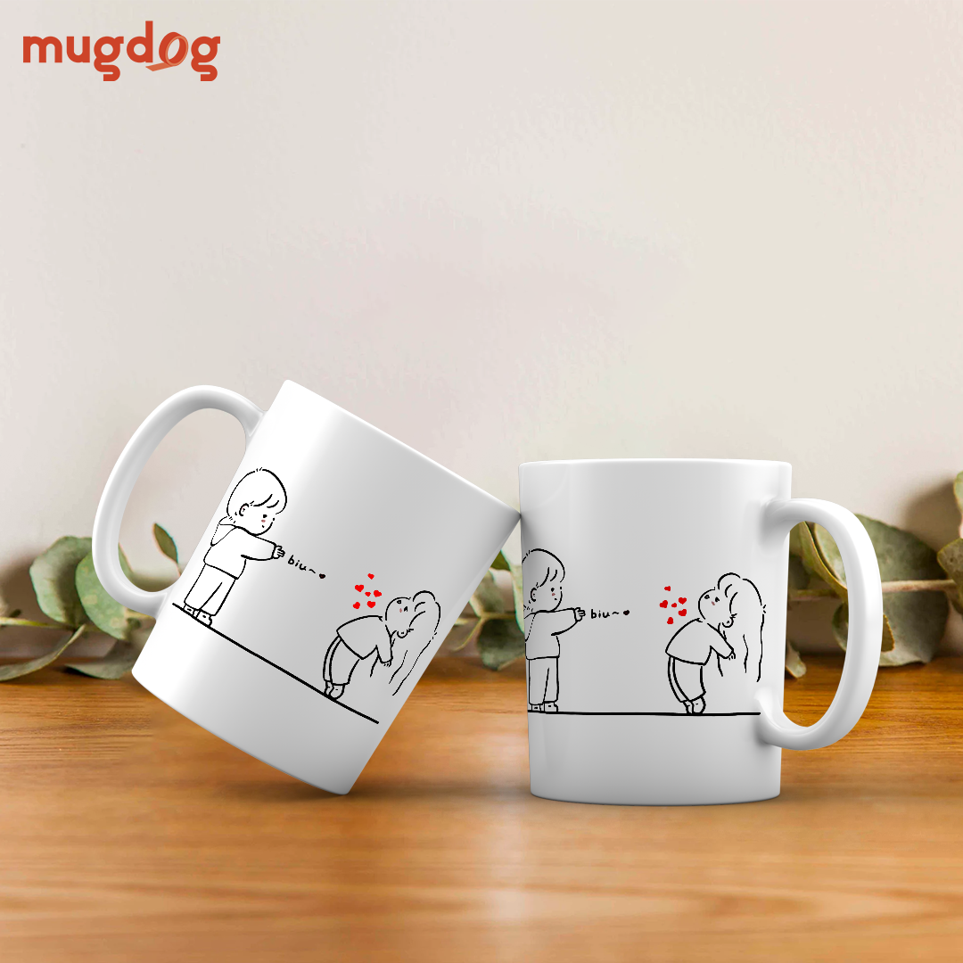 Couple Drinking Mugs