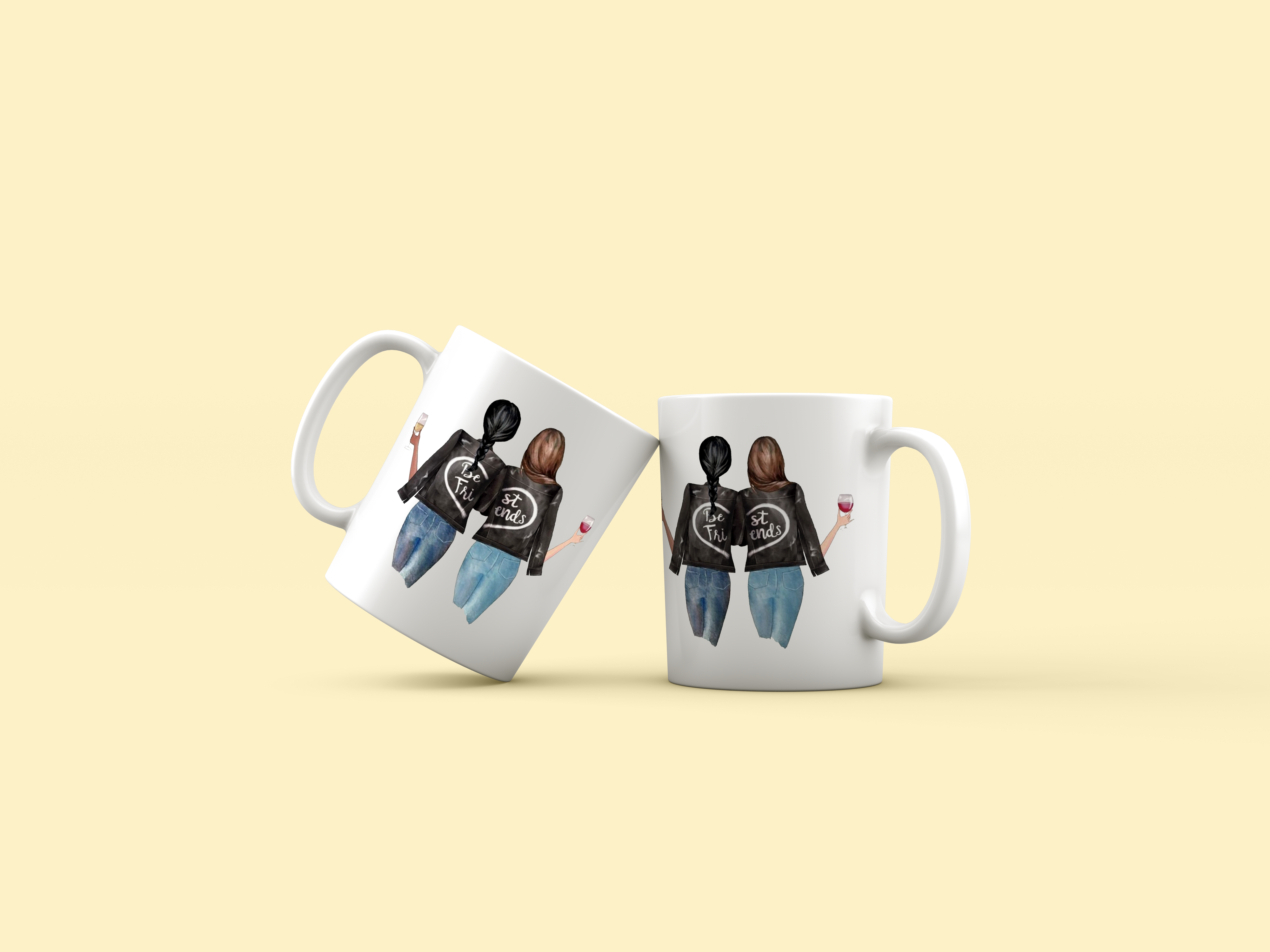 Best Friends Wine Mug