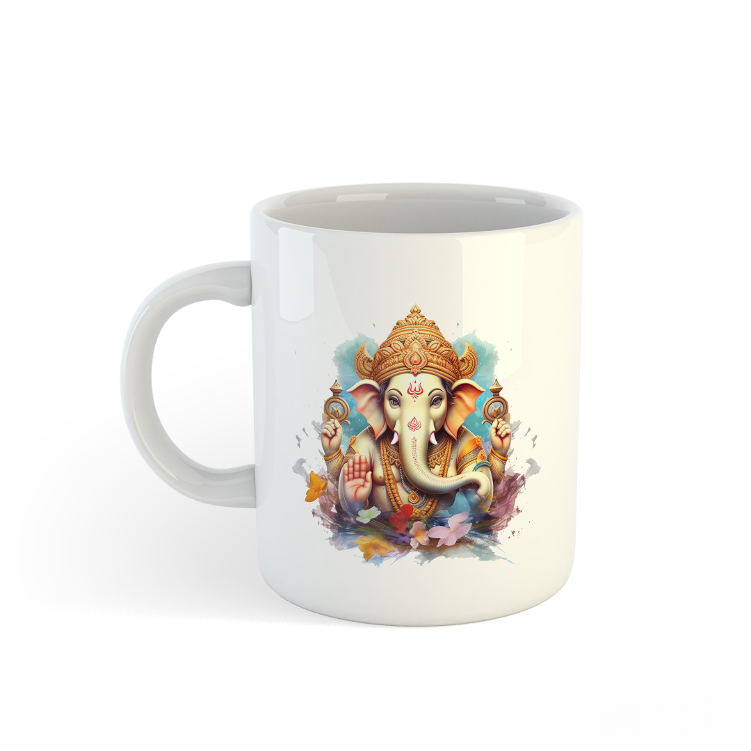 Curved Ceramic Mug