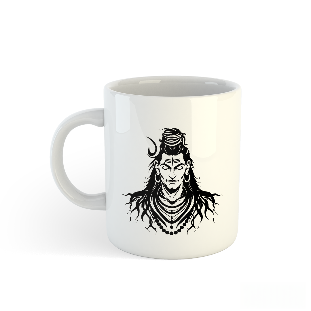 Deity-printed beverage mug