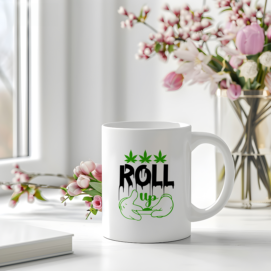Rolling joint graphic mug