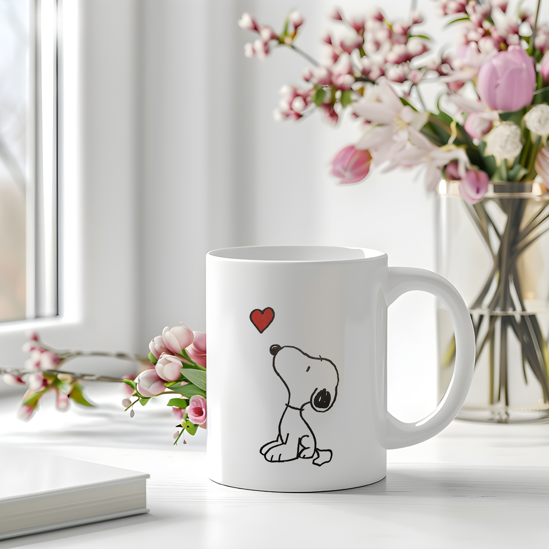 Snoopy Heart Drinking Mug