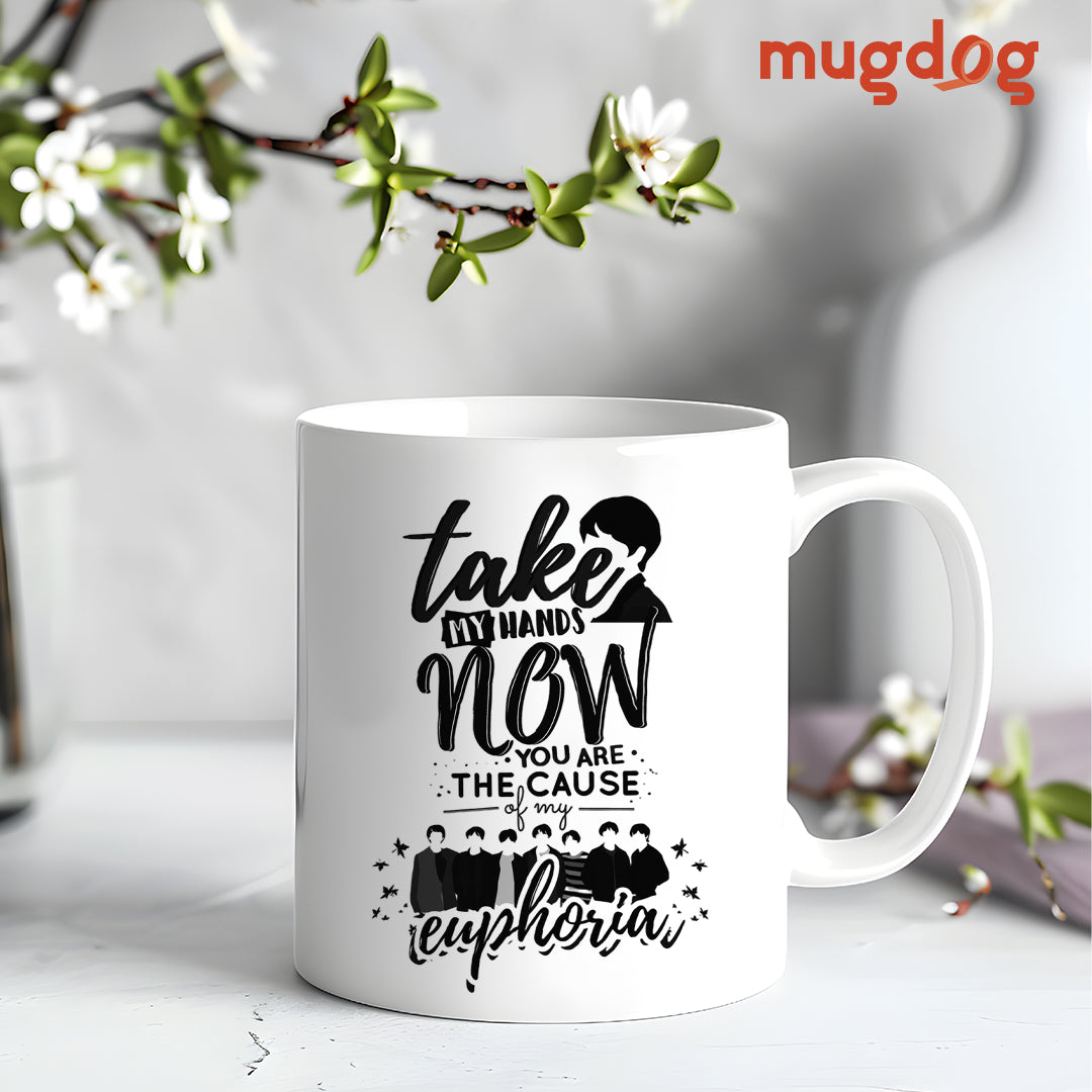 Euphoria-themed mug