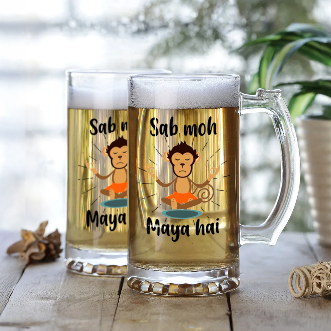 Monkey-themed beer stein