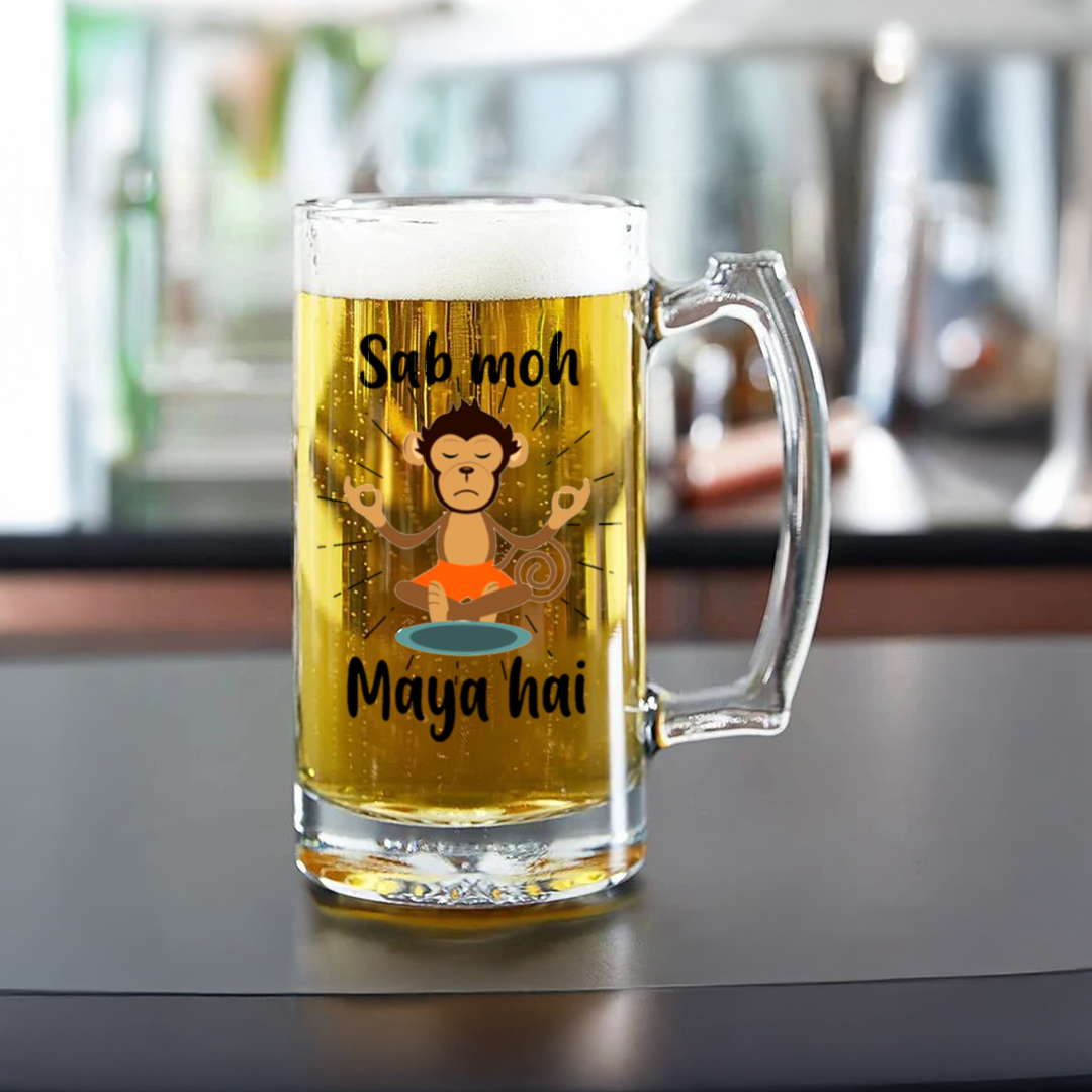 Monkey-themed beer stein