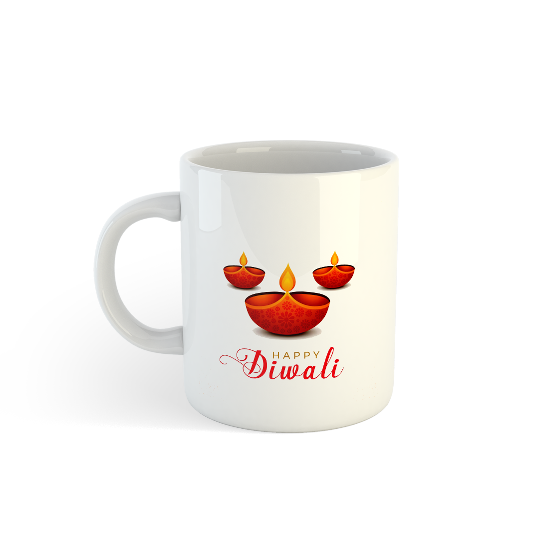 Diyas and Diwali Mug