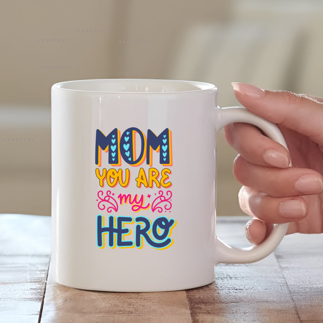 Mom Hero Decorated Mug