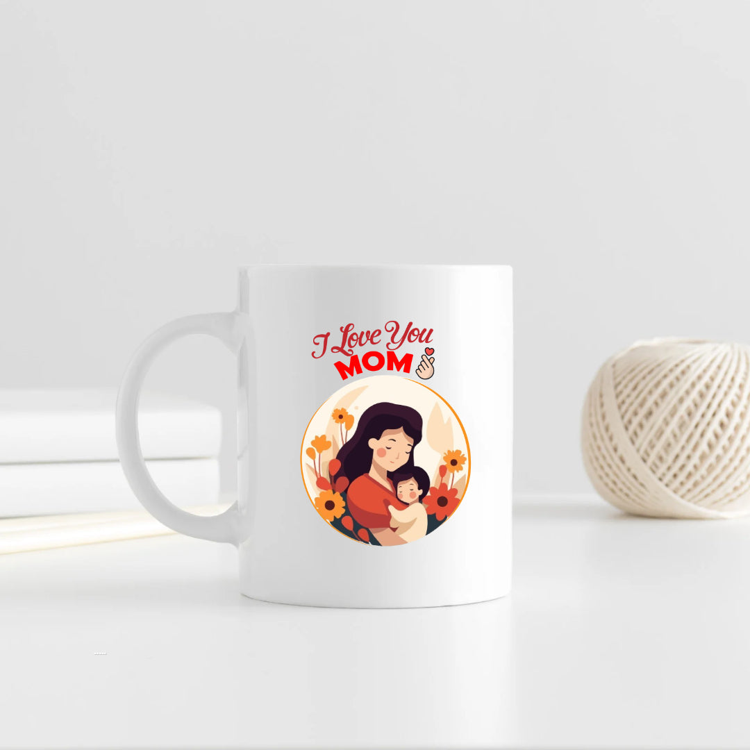 Mom Love Illustration Mug