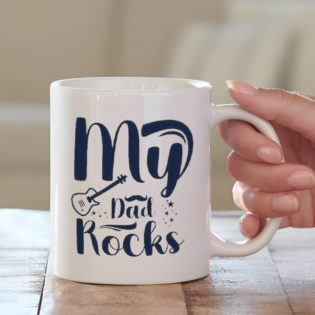 Dad Rock Guitar Mug