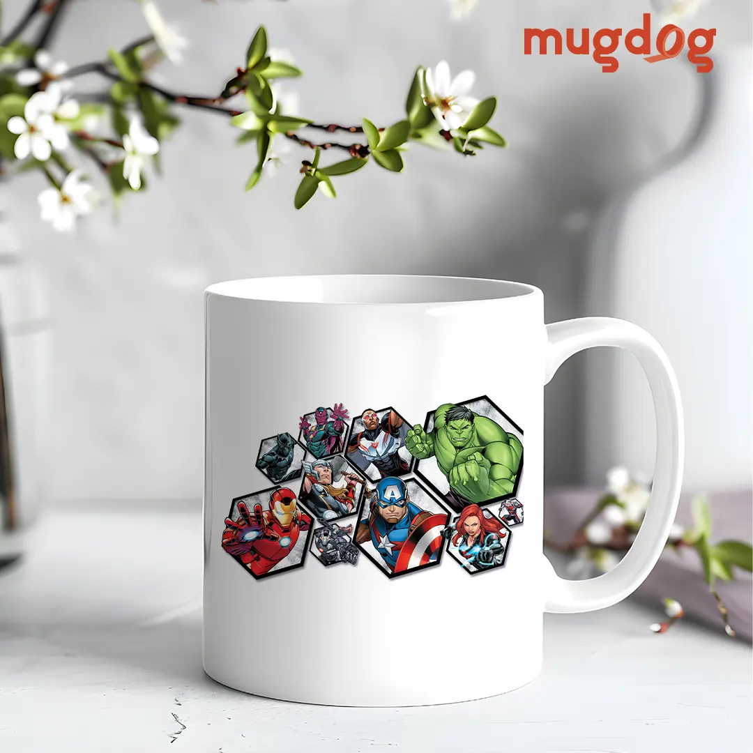 Superhero Themed Ceramic Mug