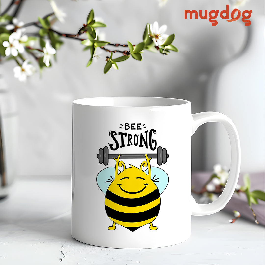 Bee Strong Motivational Mug