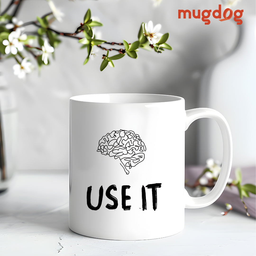 Brain and Text Mug