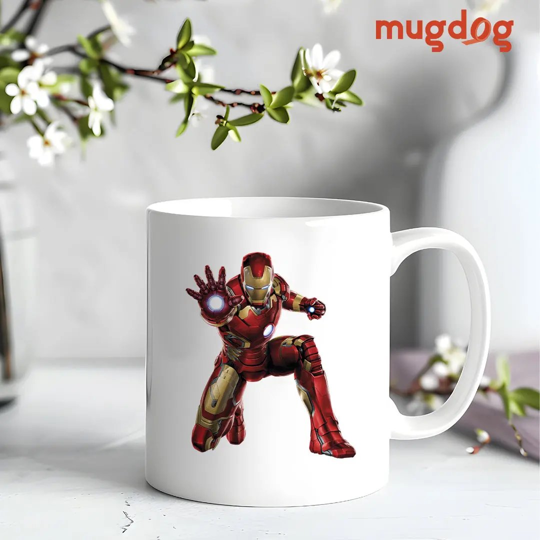 Iron Man graphic mug