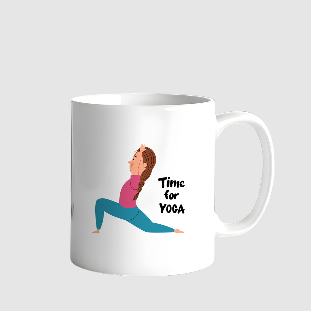 Yoga Themed Drinking Mug