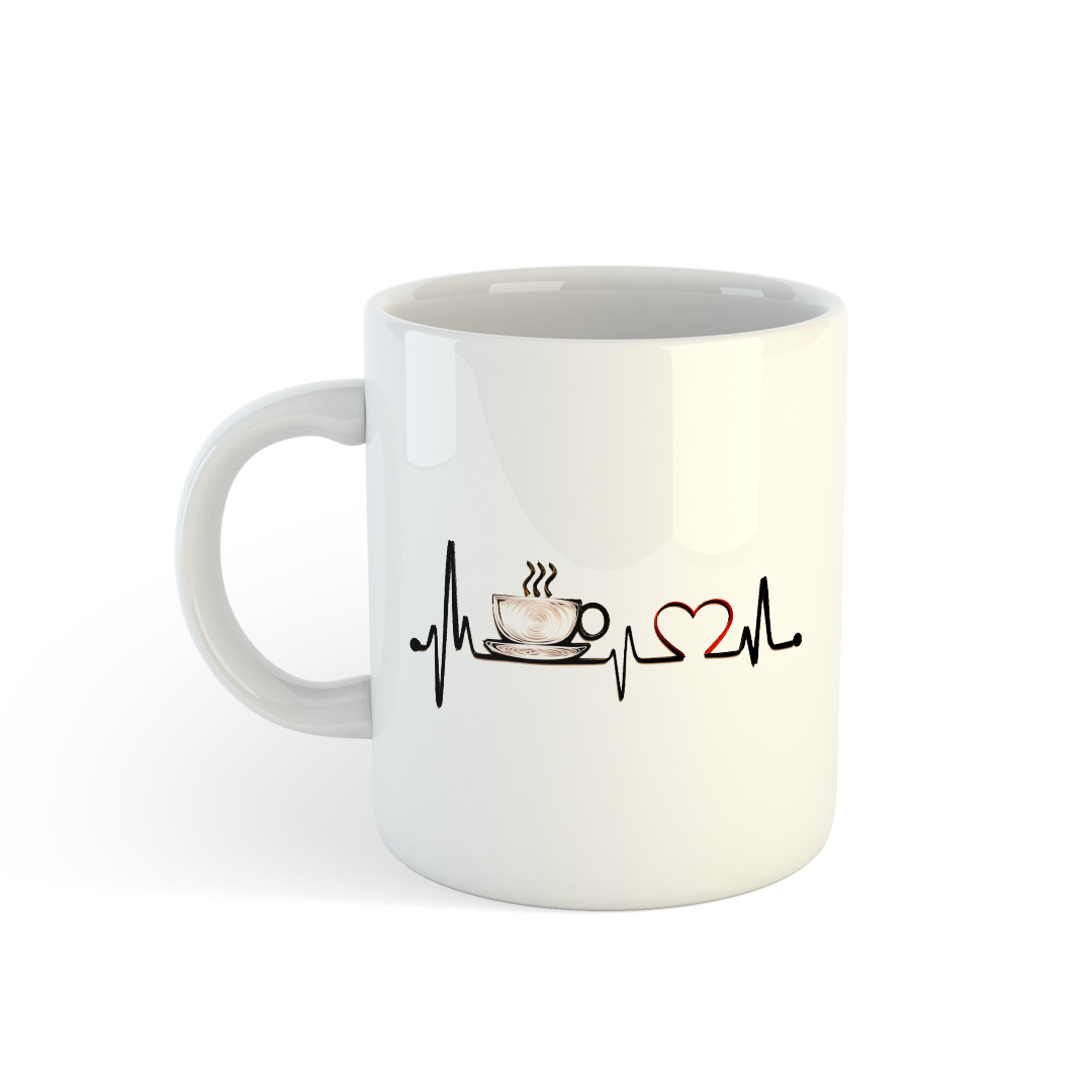 Coffee and Heartbeat Mug