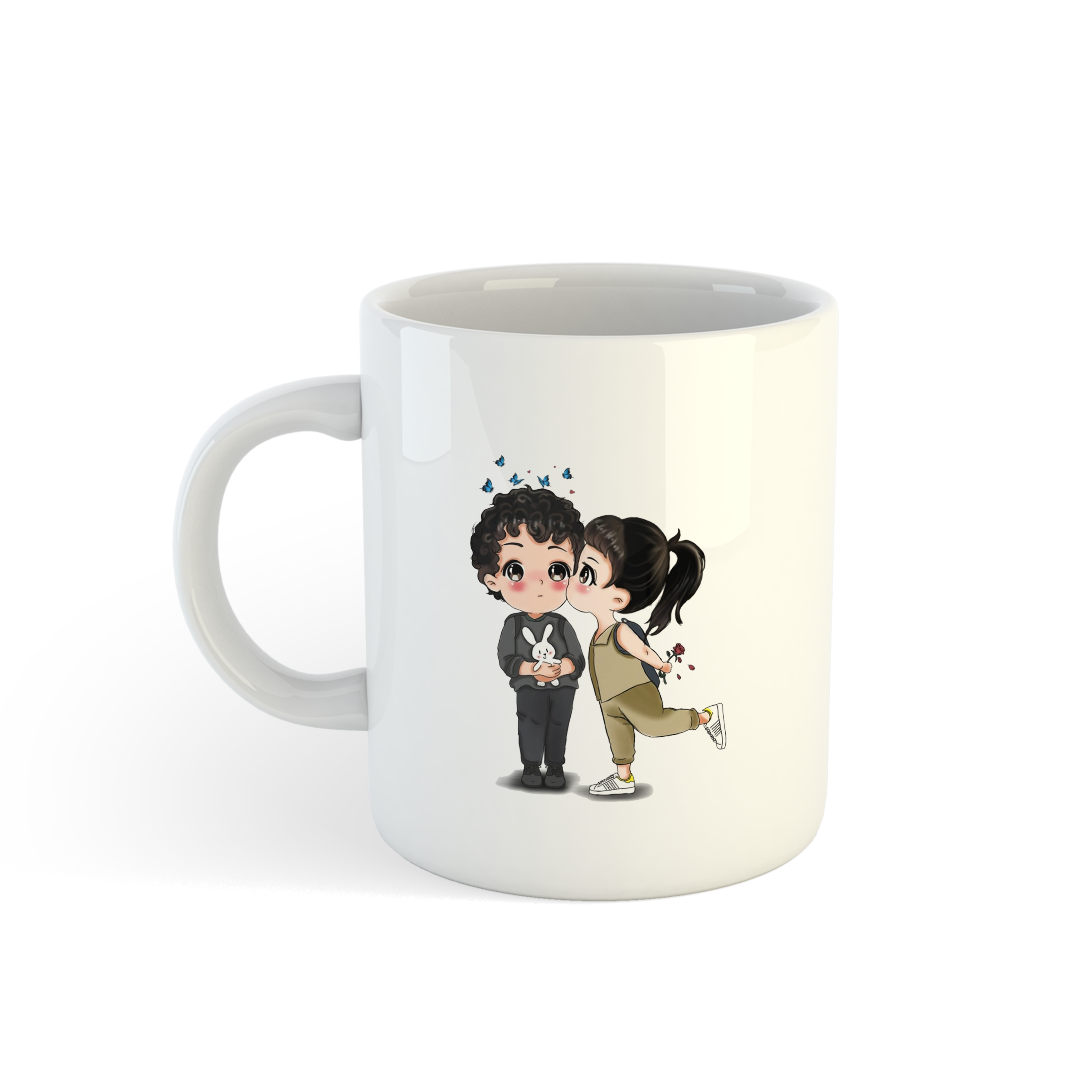 Chibi Kissing Character Mugs