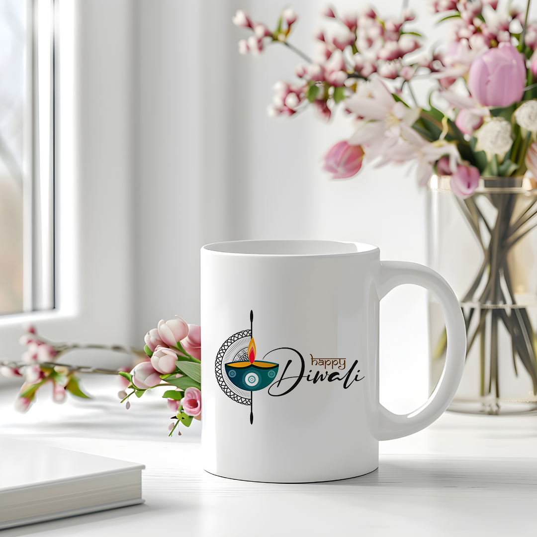 Flared Rim Diwali Mug