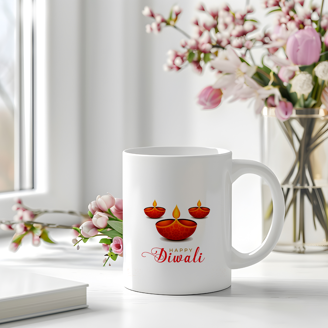 Diyas and Diwali Mug