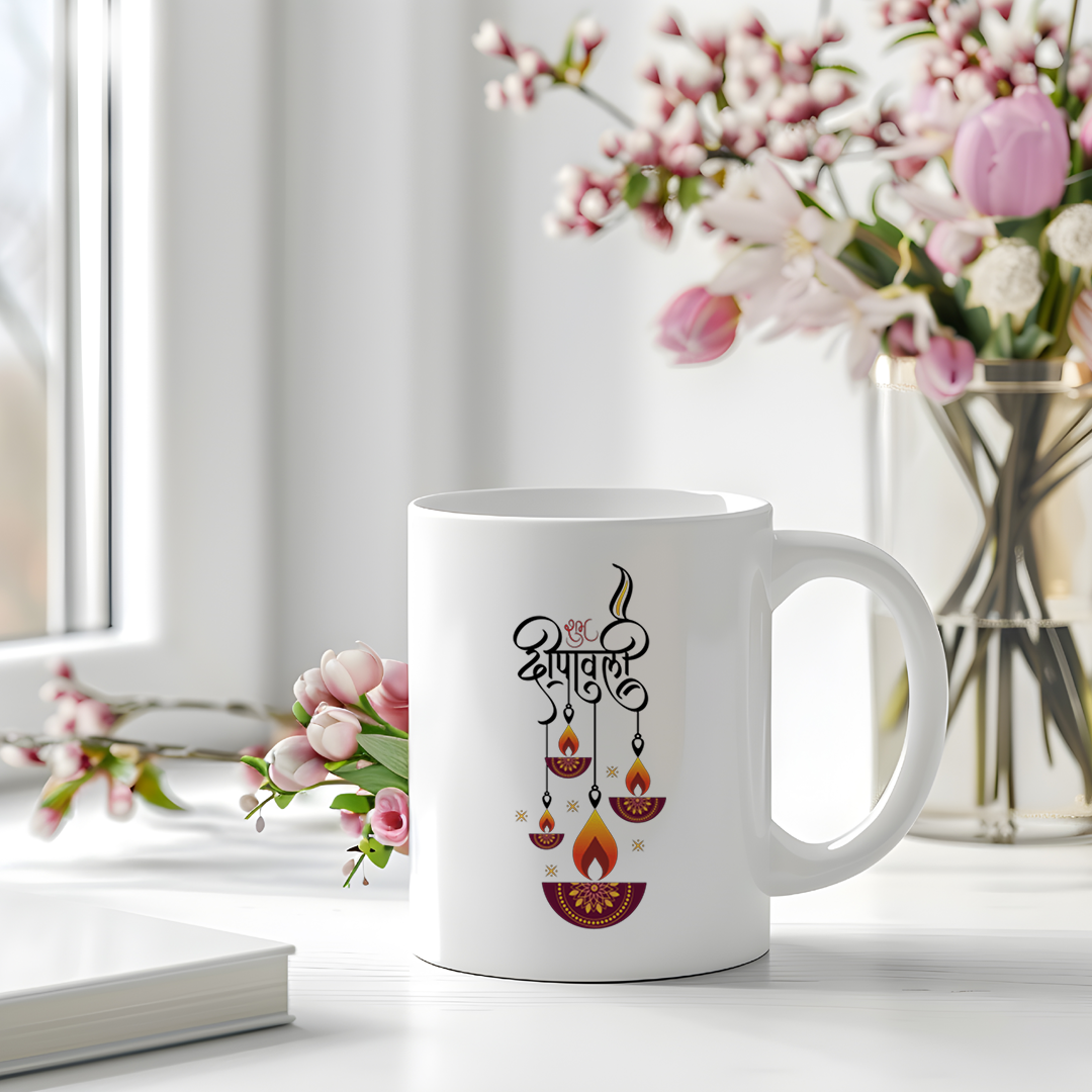 Cylindrical Ceramic Coffee Mug